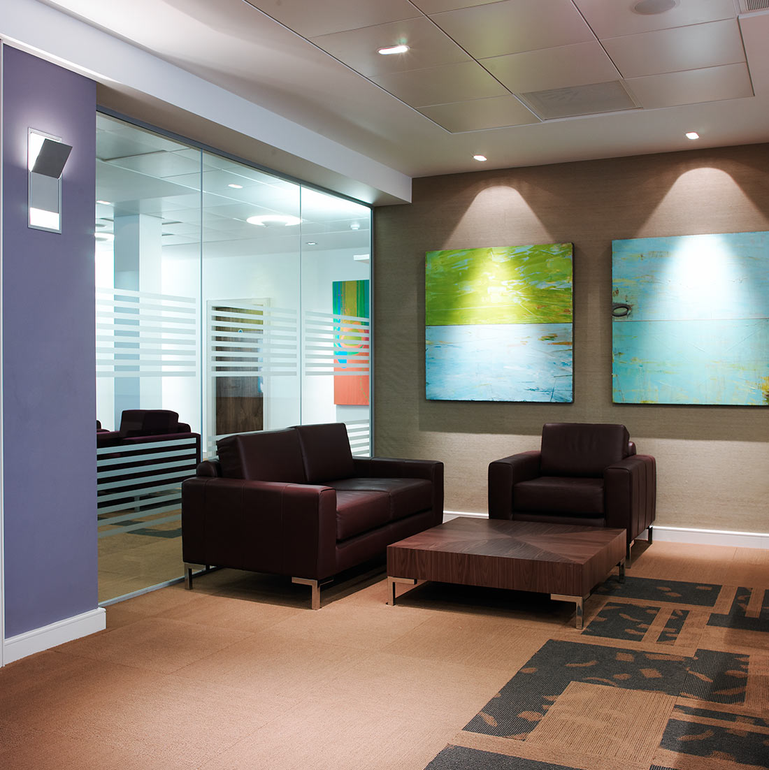 Commercial office breakout area